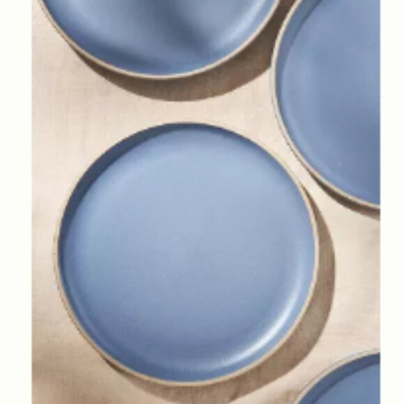 Anthropologie Hayes Side Plates in Cornflower Blue - Picture 2 of 3